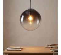 Suspension LED Lampe à suspendre Lampe de chambre à coucher Lampe de salon, métal, verre, 1x E27 LED blanc chaud, DxH 25x120 cm