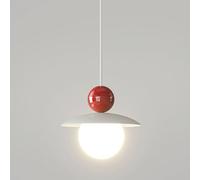 Lampe Suspendue à la Haricot Magique Blanche, Mini Lampes à Suspension en métal avec Ombre sphérique, lumière pendentielle de Chevet, Lustre à LED Moderne - Modes de Couleur 5W - 3, lumières de la