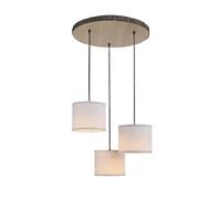 Lampe Suspendue Abat-Jour chambre à coucher Bois E27 B : 52 CM E27