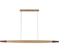 Lampe Suspendue Au Design Moderne, Lampe Suspendue à LED en Bois, Lampe Suspendue à Intensité Variable, Lampes Suspendues à Hauteur Réglable, Lustre De Salle à, A/White Light