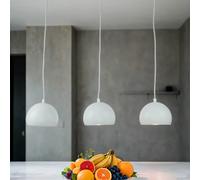 Lampe Suspendue Blanc E27 Rétro Design 3 à Flammes Suspensions à Manger Salle