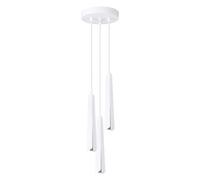 Lampe Suspendue Blanc G9 Table À Manger Chambre à coucher Ronde Ø19.5 cm Salon