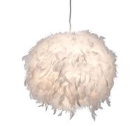 Lampe suspendue blanche avec télécommande, lampe boule à ressort, dimmable, dans un ensemble comprenant des ampoules LED RVB