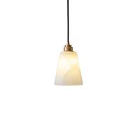Lampe suspendue blanche de style luxueux et moderne, décoration de tête de lit, suspension en forme de nuage de pierre, lustre suspendu au design trapézoïdal, convient pour un hall d'entrée, une chamb