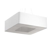 Lampe Suspendue Blanche En Tissu B: 60 Cm Carrée Moderne Blendarm 8X E27