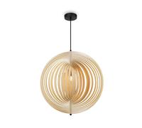 Lampe Suspendue Bois à Manger E27 Ø 60 CM Wohnlich Beige Scandinave Suspensions