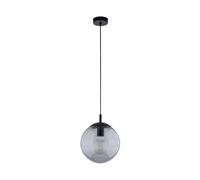 Lampe Suspendue Boule Verre Fumé H: Max. 165 Cm Rond Ø 25 Cm E27 BRYCE