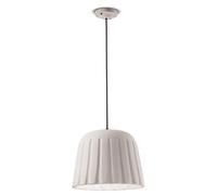 Lampe Suspendue Céramique Blanc E27 Ø 40 CM Main Pendelleuchte Salon à Manger