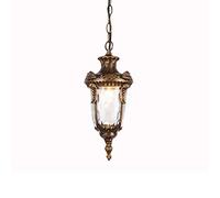 Lampe Suspendue contemporaine, Collection de Lampes suspendues d'extérieur, Lanterne Suspendue Industrielle d'extérieur Vinta avec Verre Transparent, pour Cour, pour Villa, Gazebo,