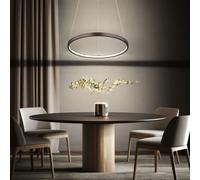 Lampe Suspendue Couleur Café LED Hauteur Réglable H 120 Cm