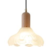 Lampe Suspendue créative Verre dépoli en Forme Fleur, Abat-Jour Style rétro Nordique, luminaire de Plafond encastré pour Balcon, Chambre Coucher, Salle à Manger, décoration (B)