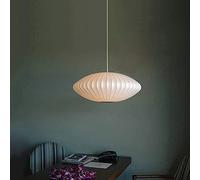 Lampe Suspendue Creuse Post-Moderne à tête Unique en Forme de Cocon de ver à Soie Blanc, idéale pour Un café, Une Salle à Manger ou Une Salle d'exposition. Intéressante