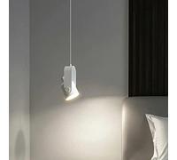 Lampe suspendue de décoration de boutique avec rotation de l'abat-jour de haut en bas, mini lustre en métal rustique réglable à une lumière pour îlot de cuisine, café, bar, ferme, E27 To pursue