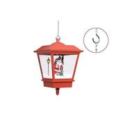 Lampe suspendue de Noël lumière LED Père Noël Rouge 27x27x45 cm
