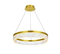 Lampe suspendue de plafond Toolight LED LHJ046-CP Lampe pendante au plafond Or 50X50X6,5CM