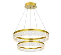 Lampe suspendue de plafond Toolight LED LHJ049-CP2 Lampe pendante au plafond Or 60X60X6,5CM