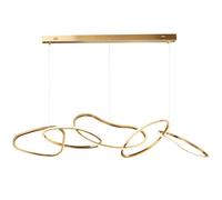 Lampe suspendue de plafond Toolight LED LHJ050-CP Lampe pendante au plafond Or 120X15X30CM