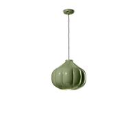 Lampe Suspendue De Table En Céramique Ø 34 Cm Fait Main Vert E27 Décorative
