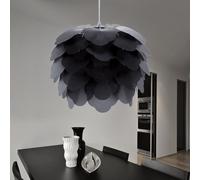 Lampe Suspendue Design Feuilles Anthracite Gris