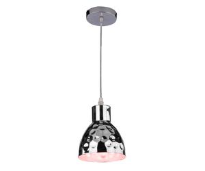 Lampe suspendue dimmable avec télécommande coup de marteau lampe de salon lampe à suspension LED, RVB changement de couleur, métal, 8,5W 806lm blanc chaud, DxH 15 x 100 cm