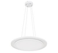 Lampe suspendue dimmable avec télécommande Lampe de table à manger LED lumière du jour lampe à suspension blanche, RVB changeant de couleur, 40W 3700lm blanc chaudblanc froid, DxH 60 x 120 cm