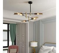 Lampe Suspendue du Milieu du siècle avec Abat-Jour en Verre ambré, Style rétro Industriel, loft Nordique, E14, Edison, Lustre Spoutnik, plafonnier, luminaire décoratif pour la Maison, Salle