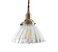 Lampe Suspendue E27 à tête Unique en Forme de Bouche d'escargot, Abat-Jour en Verre créatif, Style Nordique, luminaire Suspendu encastré, éclairage décoratif rectangulaire pour Porche