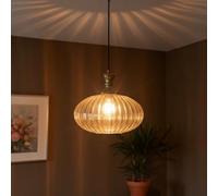 Lampe suspendue élégante en verre et métal, 30 cm, éclairage moderne pour îlot de cuisine, abat-jour E27, salon et salle à manger