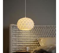 Lampe suspendue en acrylique en forme de pomme de pin blanc - Ins Warm - Lampe suspendue simple for bar, chambre à coucher, restaurant, lustre à pétales avec support E27,éclairage au plafond