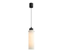 Lampe suspendue en albâtre en pierre naturelle, marbre blanc, luminaire de plafond suspendu, tube long linéaire, plafonnier suspendu, petit cylindre, long lustre pour salle à manger, cuisine, îlot,
