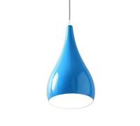 Lampe Suspendue en Aluminium à tête Unique, Style Nordique, Simple et colorée, Petite Ampoule à vis E26, luminaire décoratif créatif pour îlot de Cuisine ou Restaurant