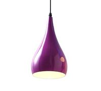 Lampe Suspendue en Aluminium à tête Unique, Style Nordique, Simple et colorée, Petite Ampoule à vis E26, luminaire décoratif créatif pour îlot de Cuisine ou Restaurant