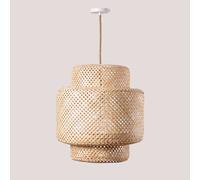 Lampe Suspendue En Bambou (Ø45 Cm) Lexie Naturel Naturel