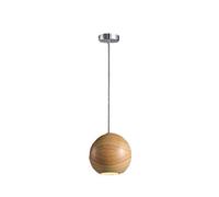 Lampe Suspendue en Bois à encastrer, Design Nordique créatif, Minimaliste, à tête Unique, sphérique, E27/E26, pour Salon, Chevet, plafonnier LED, Petit Spot, Bar, café, Restaurant, Boutique