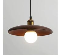 Lampe Suspendue en Bois Massif de Style Nordique rétro, en Forme de Cache-Pot, à Une tête, culot E27, luminaire décoratif pour Salon de thé, Restaurant, Bureau