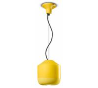 Lampe Suspendue En Céramique Pour Salon Ø 24Cm H: Max. 145Cm Jaune Artisanat