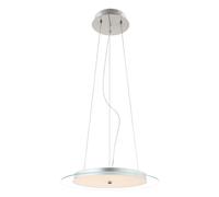 Lampe suspendue en cristal à LED, éclairage de salle à manger chromé, suspension au plafond en verre