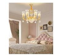 Lampe Suspendue en Cristal de Luxe, Lustre européen pour Salon, Restaurant, Chambre à Coucher, Villa, hôtel, Duplex, escalier, Luxe(6 Lights)