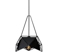 Lampe Suspendue en Fer forgé en Forme de Losange, Style Industriel, luminaire à tête Unique, culot E27, Hauteur réglable, luminaire Suspendu