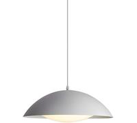 Lampe Suspendue en Fer Forgé LED Éclairage De Plafond Rétro Industriel Couvercle De Pot Lampe Suspendue en Forme De Bol Lustre Simple, Bianco, 42CM
