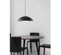 Lampe Suspendue en Fer Forgé LED Éclairage De Plafond Rétro Industriel Couvercle De Pot Lampe Suspendue en Forme De Bol Lustre Simple, Onecolor, 42CM