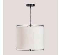 Lampe Suspendue En Lin Alfie Beige Lin Beige