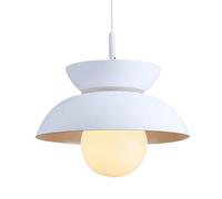 Lampe suspendue en métal à une tête, style industriel nordique, personnalité créative, base E27, luminaire décoratif pour bureau, bibliothèque, salle de conférence