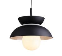 Lampe suspendue en métal à une tête, style industriel nordique, personnalité créative, base E27, luminaire décoratif pour bureau, bibliothèque, salle de conférence