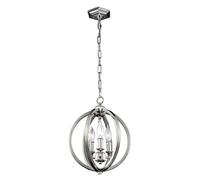 Lampe Suspendue En Nickel Ronde Réglable Moderne ILLUSION Luminaire De Table
