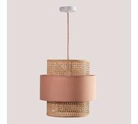 Lampe Suspendue en Rotin Satu SKLUM Nu brun pâle Nu brun pâle