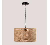 Lampe Suspendue En Rotin Serri Marron Naturel Marron Naturel