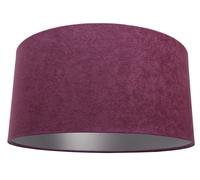 Lampe Suspendue En Tissu Cerise Argent Chambre À Coucher Salle À Manger Ø40cm