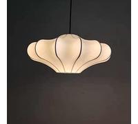 Lampe Suspendue en Tissu Style Nordique Moderne, Style Cocon de vers à Soie, Style Vintage, idéal pour Un Salon, Une Chambre à Coucher, Une Table de Chevet, Une Salle à Manger, Un Restaurant ou u