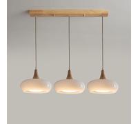 Lampe suspendue en verre à 3 têtes rétro Bauhaus/appareil d'éclairage de plafond de base E27/26/lustres de bureau d'étude de restaurant de salon/boutique commerciale Table à manger décoration de récep